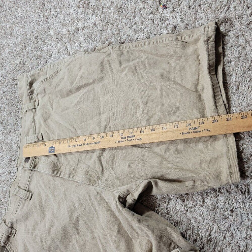Wrangler Denim Carpenter Shorts Mens 42 Beige Jean Short Workwear Stretch - Picture 4 of 9